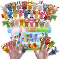 30 PCS Finger Puppets Set Mini Stuffed Animals for Storytelling Teaching Schools Birthday Party Supplies