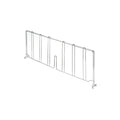 Nexel Chrome Divider, 18"D x 8"H (WBAD818C)