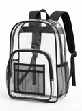 Clear Backpacks 17 Inch – Transparent Bookbags for School, Security, Events – Durable PVC with Reinforced Straps – 24 Pack