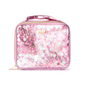 Pink Bow Confetti Insulated Lunch Box with Anti-Microbial Lining