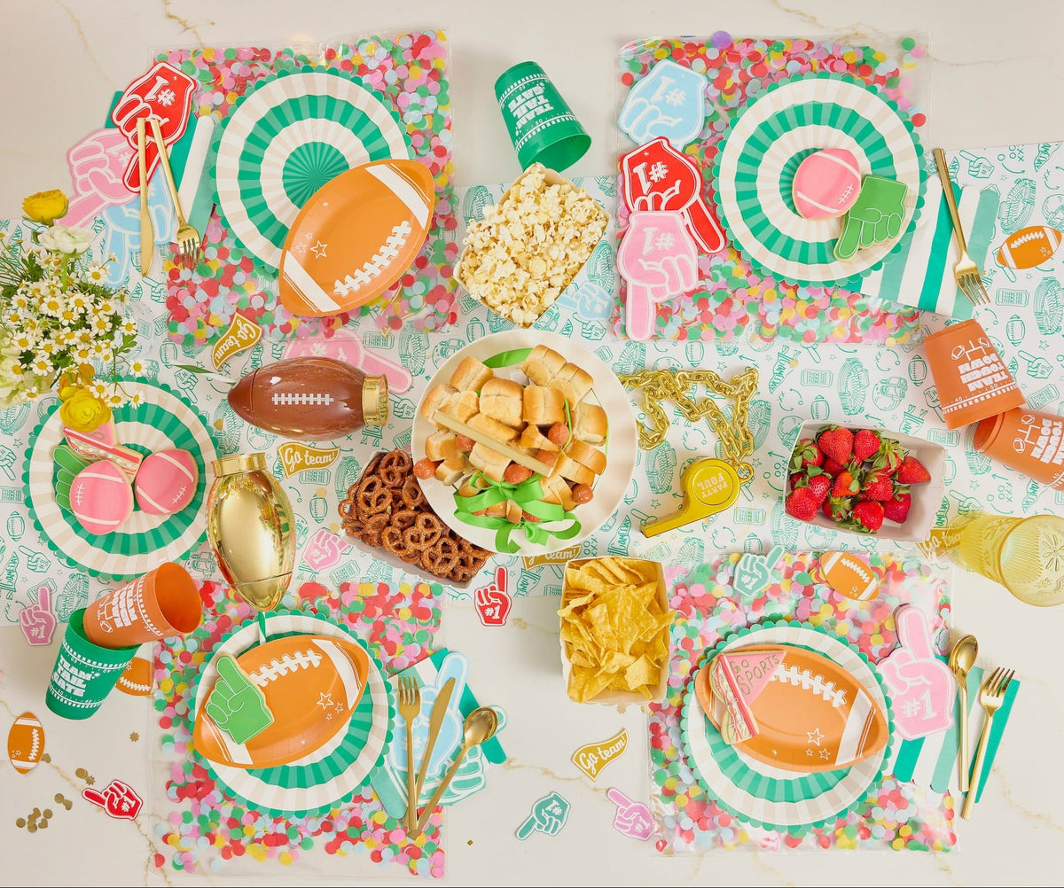 "Game Day Goals" Paper Table Runner (25 ft, cut to fit)
