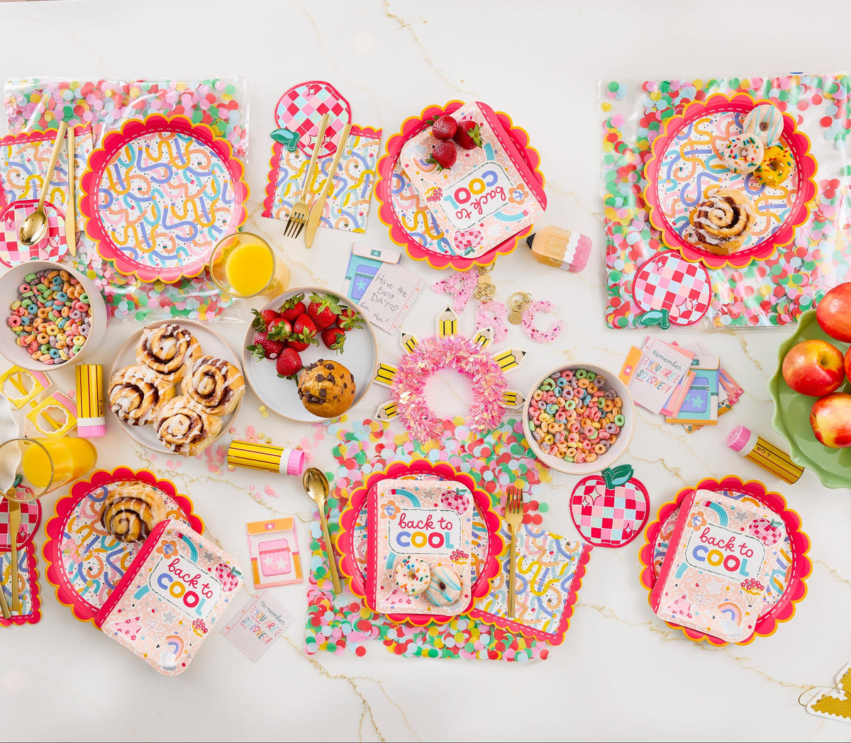 'Back to Cool' Notebook Dessert Plates (8" / 10 ct)