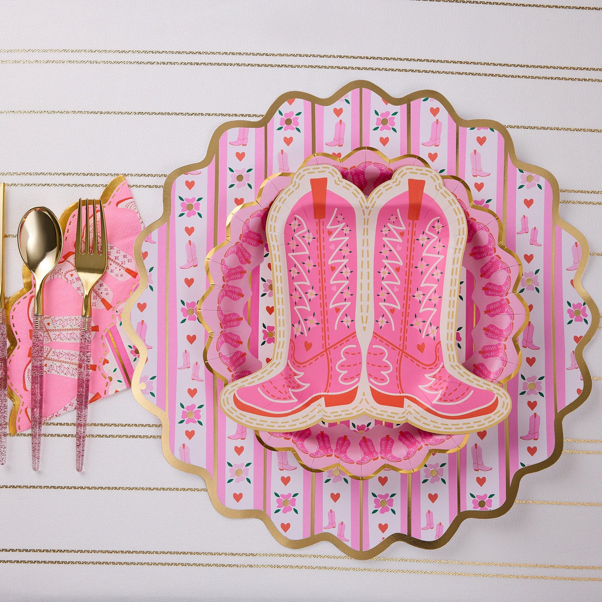 Better With Boots Tableware Party Kit