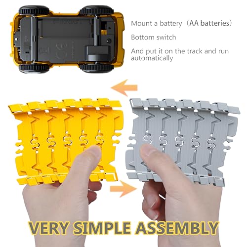 Kids Toys 253 PCS Construction Race Tracks, Create A Engineering Road Game | 5 PCS Construction Truck Cars, DIY Flexible Track Play Set, Birthday Xmas Gifts Toy for 3 4 5 6 7 8 Year Old Boys Girls