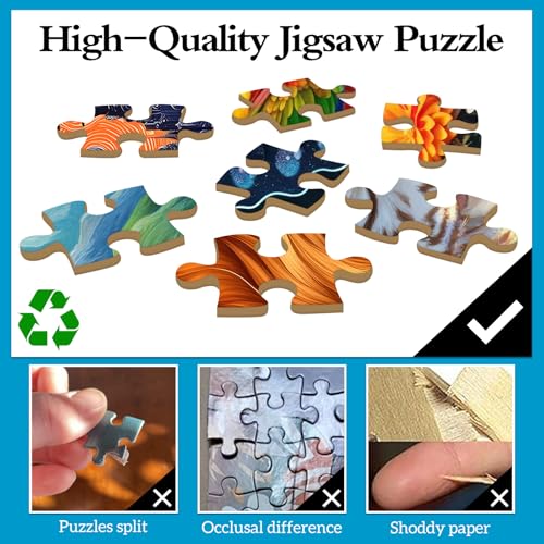 TangMosaic 1000 Piece Puzzle for Adults, Flower House Jigsaw Puzzle, Family Impossible Challenging Puzzles Game, Interlock Perfectly No Dust, Home Decoration, Gifts for Parents Halloween Christmas
