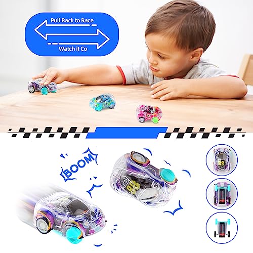 Benzem 50 Pcs Mini Pull Back Cars Set, Pull Back Racing Vehicles for Kids, Bulk Toys Party Favors Treasure Box, Classroom Prizes, Pinata Fillers,Goodie Bag Stuffers for Boys Girls