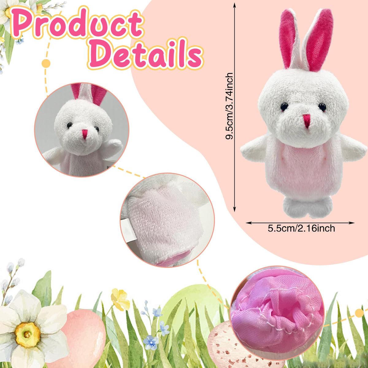 24 PCS Finger Puppets Set Mini Stuffed Animals Finger Puppet Toys for Storytelling Playing Teaching Shows Playtime Schools Birthday Party Gift Favor Supplies