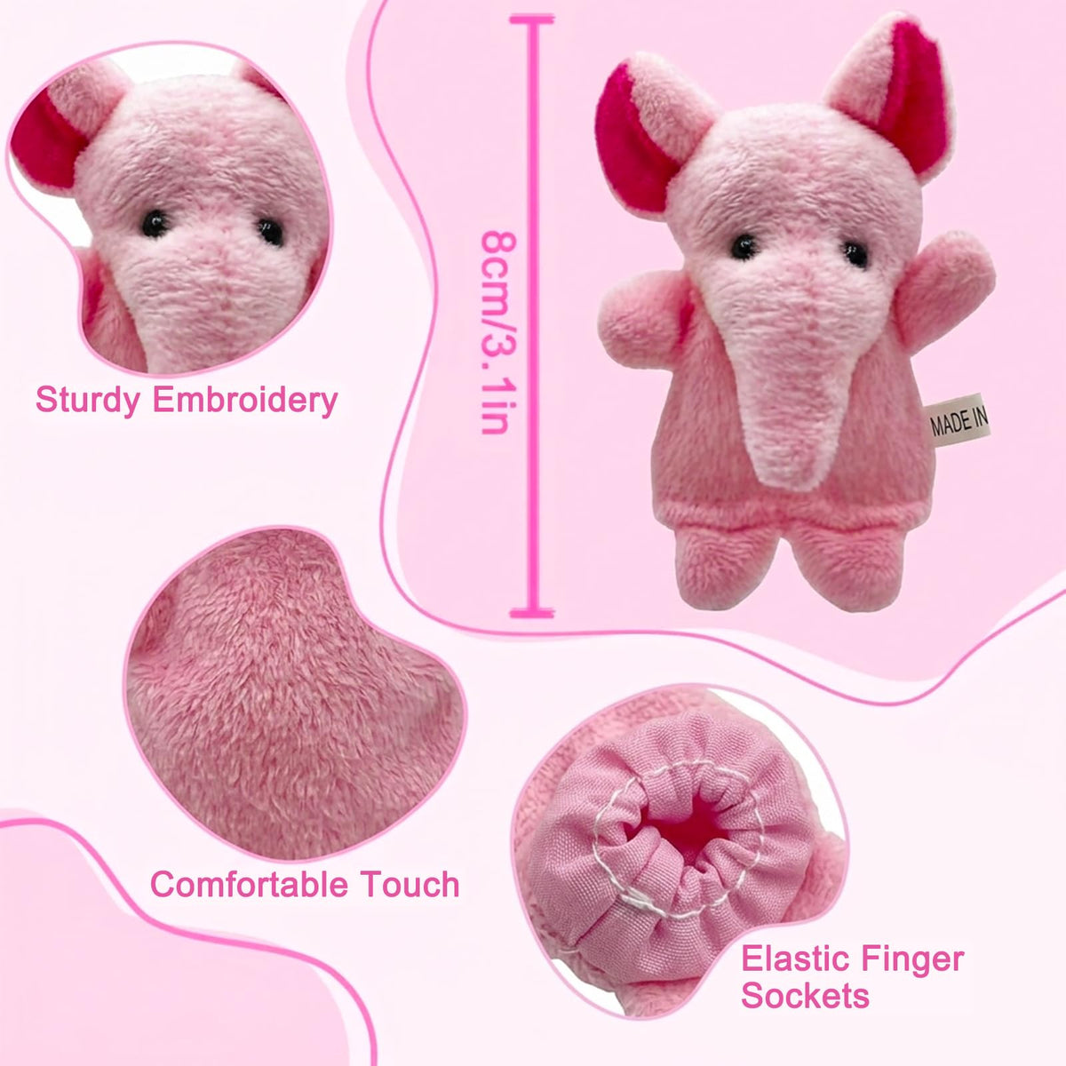 Sealive 22-Piece Animal Finger Puppets, Plush Finger Toys for Kids Ages 3+ | for toddler ages 3+, storytelling, pretend play, puppet shows, with 22 soft animal characters for books and classrooms