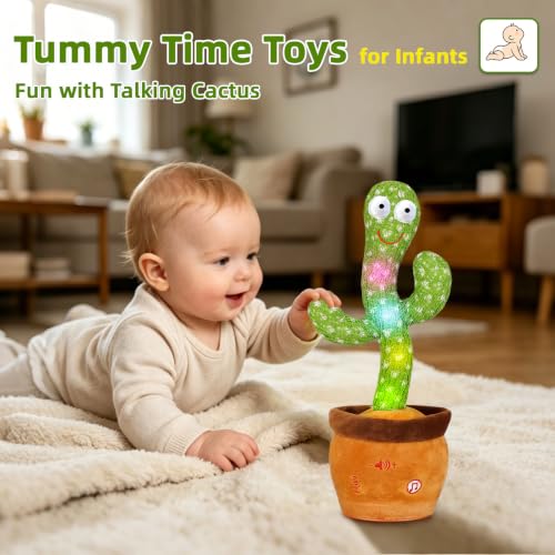 Emoin Talking Cactus Toy, Interactive Toys Dancing Cactus Toy Mimicking Repeating What You Say, Toddler Infant Baby Toys Gifts for 6 7 8 9 10 Month Old Baby Toys for 1 2 3 Year Old Boy Girl