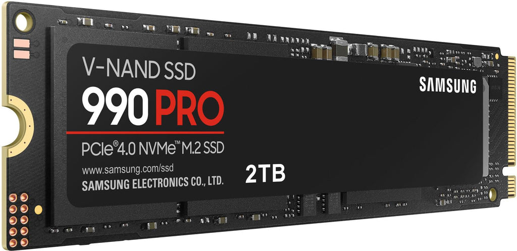 Samsung SSD 990 PRO 2TB, PCIe 4.0 M.2 2280, Up to 7,450 MB/s | NVMe Internal Solid State Hard Drive for High End Computing, Gaming, and Heavy Duty Workstations, (MZ-V9P2T0B/AM)