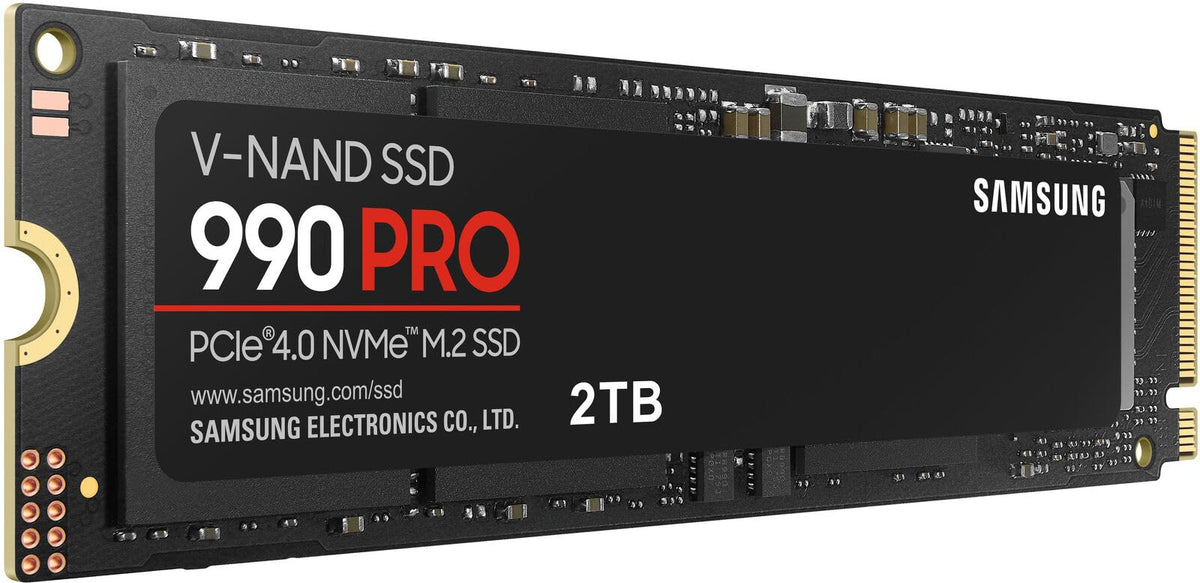 Samsung SSD 990 PRO 2TB, PCIe 4.0 M.2 2280, Up to 7,450 MB/s | NVMe Internal Solid State Hard Drive for High End Computing, Gaming, and Heavy Duty Workstations, (MZ-V9P2T0B/AM)