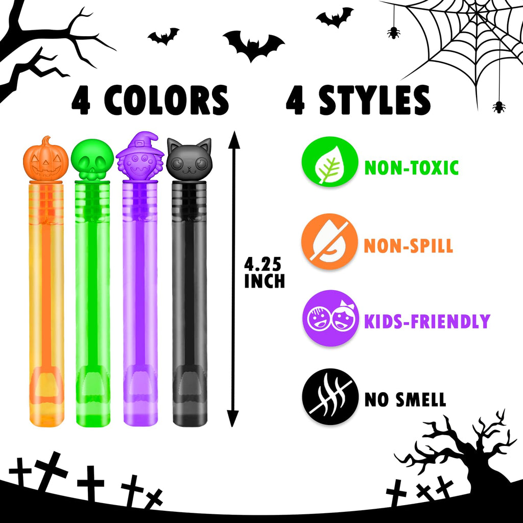 Halloween Party Favors Goodie Bag Stuffers,36-300 PCS Kids Mini Bubble Wand | Small Boo Trick or Treat Basket Bucket Fillers for Kids, Birthday Classroom Games Activities Supplies Prizes Toys Gifts