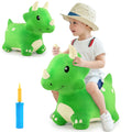 Bouncy Pals Toddler Dinosaur Hopper Toy, Kids Outdoor Ride on Bounce Animal | Outside Inflatable Riding Plush Triceratops Bouncing Horse Hopping Toy, Cool Birthday Gifts Age 2 3 4 5 6 Year Old Boy Girl