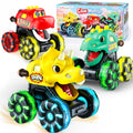 Monster Truck Toys Dinosaur Cars, Press and Go Light Up Cars for Toddlers | LED Wheels Dino Truck Toys for Toddler Boys Girls Gifts, Dinosaur Cars for 2 Year Old Boy Christmas Birthday Gifts