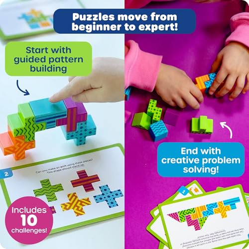Learning Resources STEM Explorers Brainometry | 3D Puzzle Games for Kids, Kids Travel Games, Brain Teaser Puzzles, Pattern Memory Game, Brain Game Toys, Classroom Toys