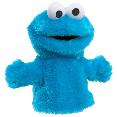 Sesame Street Cookie Monster 9-inch Hand Puppet, Preschool Pretend Play, Kids Toys for Ages 18 Month by Just Play