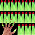 RONYOUNG 35PCS Halloween Witches Fingers Glow in The Dark Fake Monster Finger Puppets for Kid Finger Reading Pointer for Halloween Party Costume Accessory Trick or Treat Gift