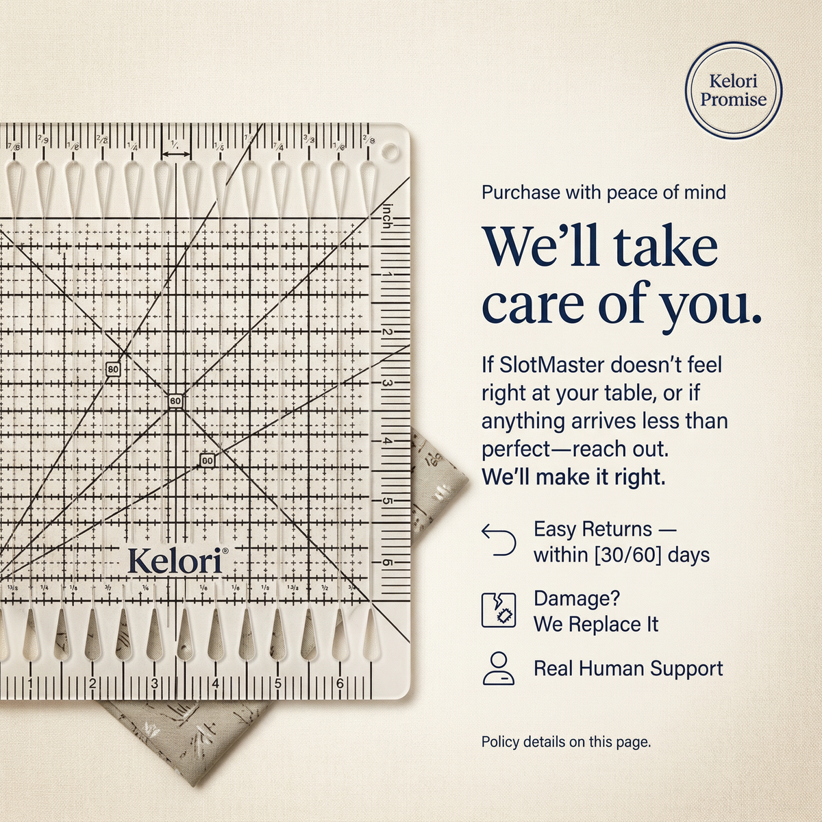 SlotMaster Precision Quilting Ruler