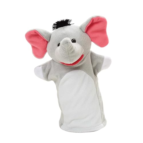 Melissa & Doug Zoo Friends Soft Plush Hand Puppets 4-Piece Glove Set | 4 Plush Hand Puppets, Elephant, Giraffe, Tiger, Monkey, Washable Puppet Gloves, Pretend Play, Toddler Toys for Kids, Ages 2+