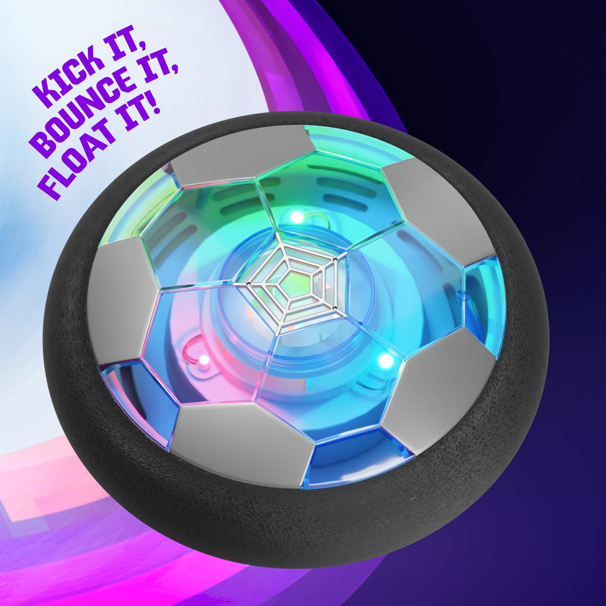 Hover Soccer Light-Up Ball - Birthday Gift for Boys - Kids Gifts Ages 5-12 | Indoor Toy Games - Gifts for Age 5, 6, 7, 8, 9, 10, 11, 12 Years Old, Boy Toys for Age 3 Years and Up