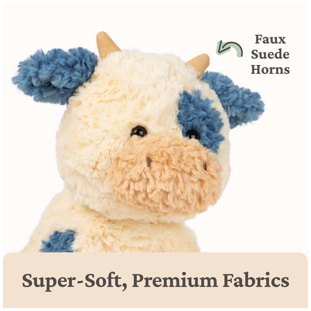 GUND Cozys Collection Cow 10-Inch Stuffed Animal Sensory Toy for Ages 0+ | Soft Tactile Sensory Details Provide Stress Relief; Teaches Nurturing, Emotional Expression and Self-Soothing Skills