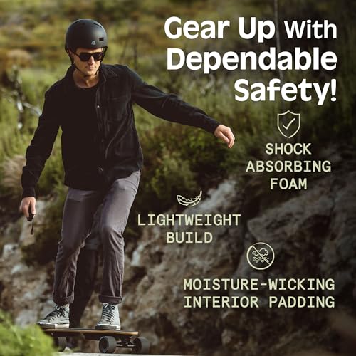 Retrospec Dakota Protective Bike Helmet, Skateboard, Scooter, Adults/Youth | Bike Helmet Men, Bike Helmet Women, Longboard, Washable Padding, Protective Shell, 10 Vents, Moisture-Wicking