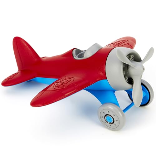Green Toys Airplane - Bpa Free, Phthalates Free, Red Aero Plane for Improving Aeronautical Knowledge of Children. Toys and Games