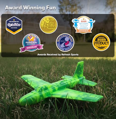 Foam Airplanes - Stocking Stuffers for Kids All Ages 4 5 6 7 8 9 10 Year Old - Best Toy Gift - Boy Toys Stocking Stuffer Gifts - Air Plane Gift Idea - Easter Basket Gifts for Boys & Girls Party Favors