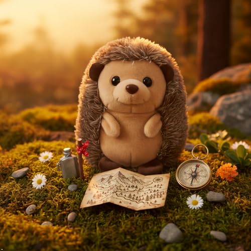 The Petting Zoo Hedgehog Stuffed Animal Plushie, Babiez, Kids Gifts, 6 in | Wild Onez Hedgehog Realistic Wildlife Animals by Zoologee. Great Toys for Girls and Boys. Plush Gifts for Kids