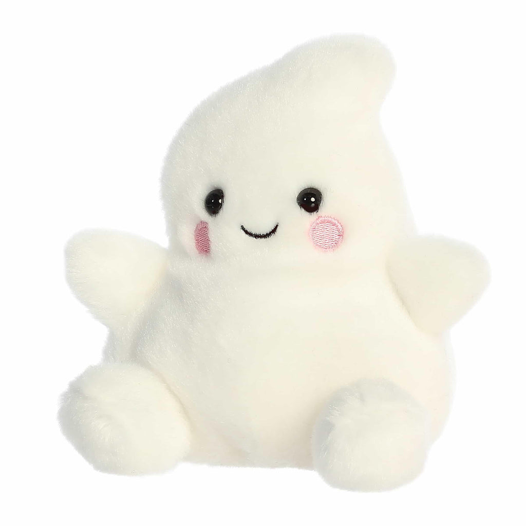 Aurora® Spooky Palm Pals™ Tricks Ghost™ Stuffed Animal - Fun Collectible Plush for Kids and Adult Collectors - Perfect for Halloween Decorations and Gifts - White 5 Inches