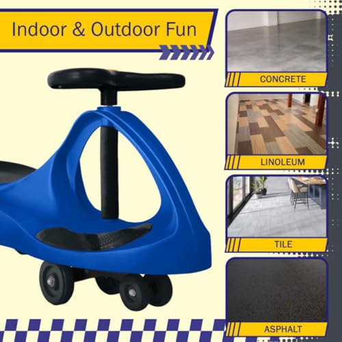 Lil’ Rider Wiggle Car, Ride on Toy for Ages 3 and Up, Blue | Toddler Ride on Toys with no Batteries, Gears, or Pedals Just Twist, Wiggle, and Go