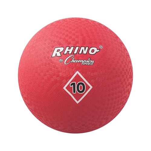 Champion Sports Playground Ball – Durable High-Bounce Ball, Sizes 5", 6", 7", 10", 13" & 16" for Gym, Recess & Play