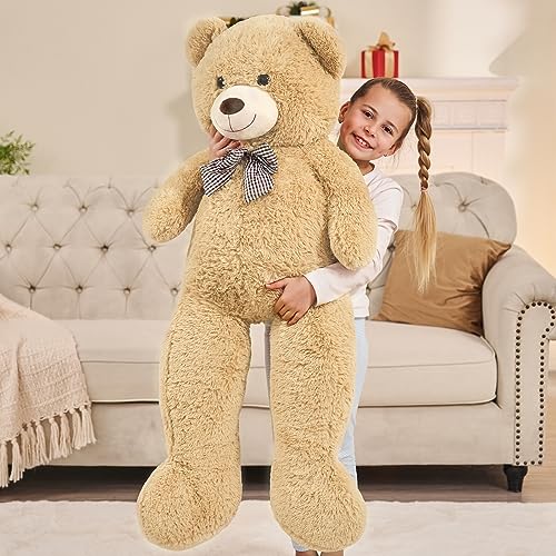 MaoGoLan 47 Inch Giant Teddy Bear, Big Stuffed Animal Plush Toy Gift | A heartwarming way to show love and care on birthdays, baby showers, Christmas, Valentine’s Day, and anniversaries