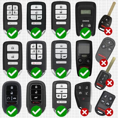 Key Fob Replacement Batteries for Honda, Pack of 2 | Fits CRV Civic Accord Pilot Odyssey HRV Fit Passport Ridgeline Crosstour Insight Clarity CRZ (Check Fitment Guide)