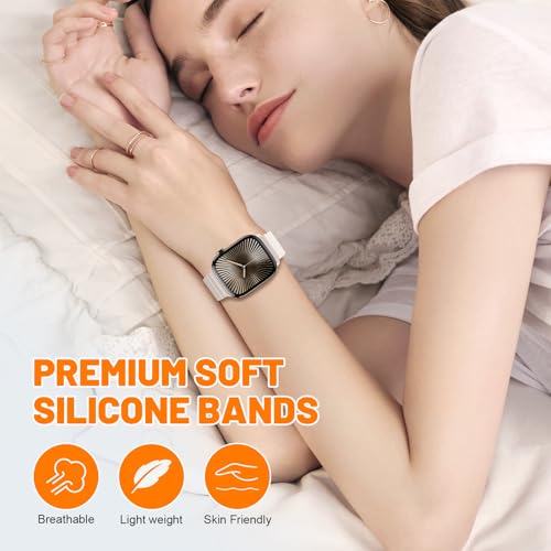 Magnetic Sport Bands for Apple Watch Band 40mm 38mm 41mm 42mm 44mm 45mm 46mm iWatch bands for Women Men,Silicone Loop Strap Wristband for Apple Watch Series 12 11 10 9 8 7 6 5 4 3 SE 3/2nd Ultra 49mm