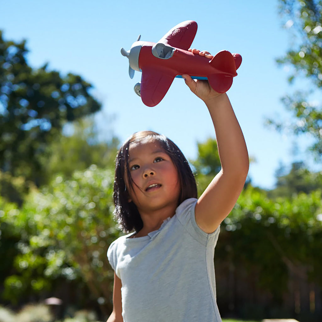 Green Toys Airplane - Bpa Free, Phthalates Free, Red Aero Plane for Improving Aeronautical Knowledge of Children. Toys and Games