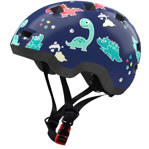 Toddler Helmet,Adjustable Lightweight Baby Infant Bike Helmet for 1-6 Year | CPSC,45-54cm,12 Vents,220g,Dial Fit,2 Washable Liners,with Dust Bag,PC+EPS,for Bike/Scooter/Tricycle