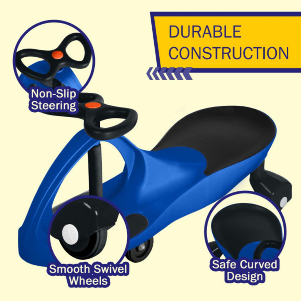 Lil’ Rider Wiggle Car, Ride on Toy for Ages 3 and Up, Blue | Toddler Ride on Toys with no Batteries, Gears, or Pedals Just Twist, Wiggle, and Go