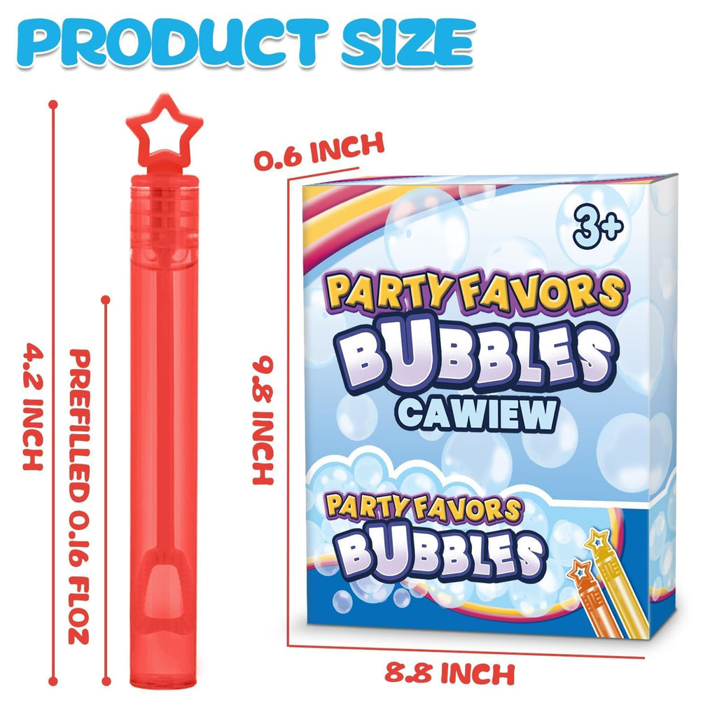 32 Pcs 8 Colors Neon Mini Star Bubble Wand, Party Favors for Kids | Bulk in Gift Box as Classroom Giveaways, Carnival Prizes, Goody Bag Stuffers, Birthday Treats, Party Supplies Toy For Toddler