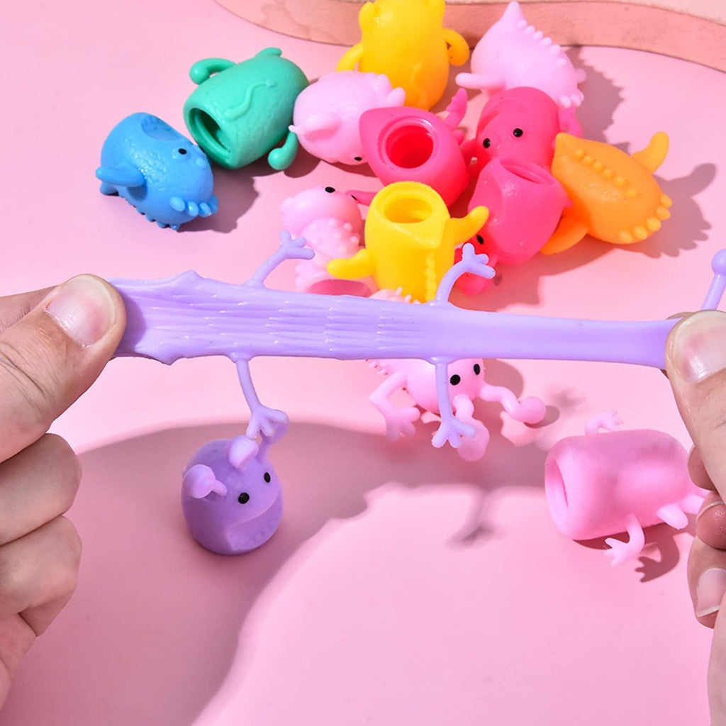 20 PCS Cute Monster Stretchy Finger Puppets Fidget Toys | Soft Rubber Finger Doll Toys for Role Playing,Party,Christmas,Easter Halloween Party Favors