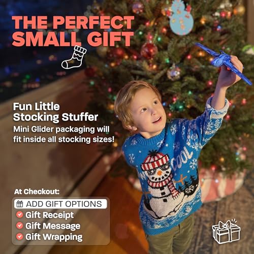 Foam Airplanes - Stocking Stuffers for Kids All Ages 4 5 6 7 8 9 10 Year Old - Best Toy Gift - Boy Toys Stocking Stuffer Gifts - Air Plane Gift Idea - Easter Basket Gifts for Boys & Girls Party Favors