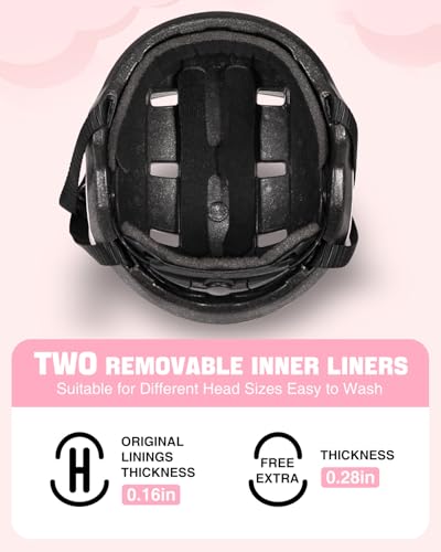 Toddler Helmet,Adjustable Dial Fit Baby Infant Bike Helmet for Ages 1-6 | CPSC,45-54cm,Lightweight,12 Vents,2 Washable Liners,PC+EPS,for Bike/Scooter/Tricycle, with Dust Bag