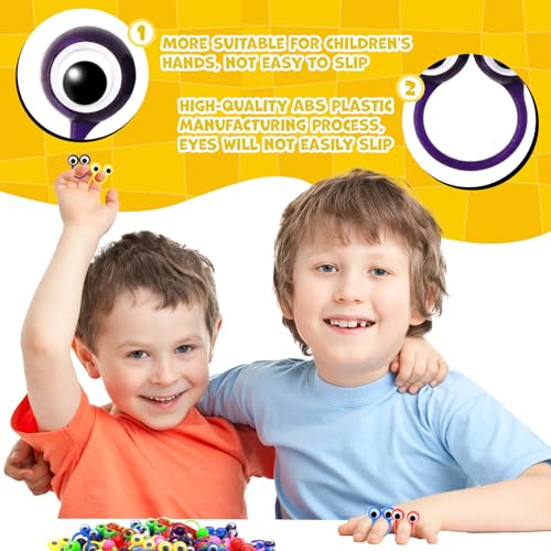 Liesedada 120 PCS Party favors in the nature of small toys Eye Finger Puppets Toys Set Mini Eye Finger Puppets and Classroom Rewards for Kids.