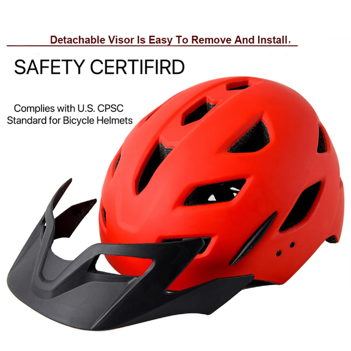 Bavilk Kids Bike Helmet with LED Light for Youth Teen Toddler Boys Girls | Adjustable with Detachable Visor for Age 3-5-8-10-12-14,Safety Certified Multi-Sport for Bicycle Scooter Skateboard