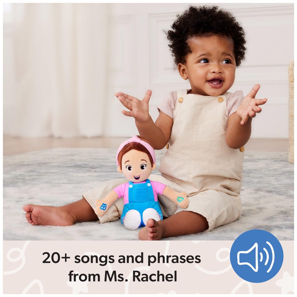 Ms. Rachel Speak & Sing Doll, 16-Inch Interactive Toy with Sounds | 4 Songs & 16+ Phrases, Encourages Speech, Volume Control, Toddler Toys For Girls And Boys Ages 6 Months to 3+