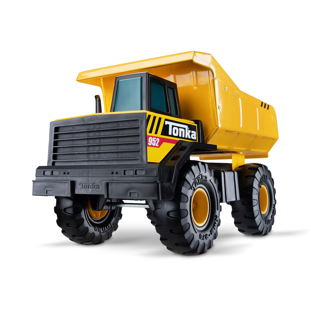 Tonka Steel Classics Mighty Dump Truck - Made with Steel & Sturdy Plastic, Yellow Toy Construction Truck, Boys and Girls, Kids, Toddlers, Ages 3+