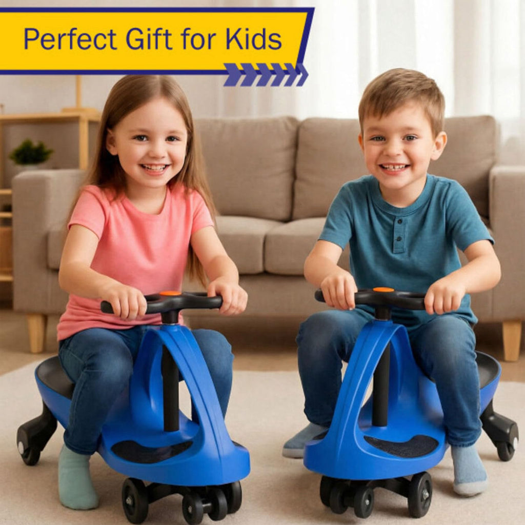 Lil’ Rider Wiggle Car, Ride on Toy for Ages 3 and Up, Blue | Toddler Ride on Toys with no Batteries, Gears, or Pedals Just Twist, Wiggle, and Go