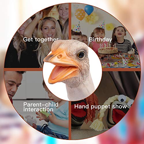 Yolococa Ostrich Hand Puppet, Animal Puppet for Storytelling | Animal Hand Puppet Designed for Storytelling Pretend Play Classroom Activities Animal Learning and Creative Interactions
