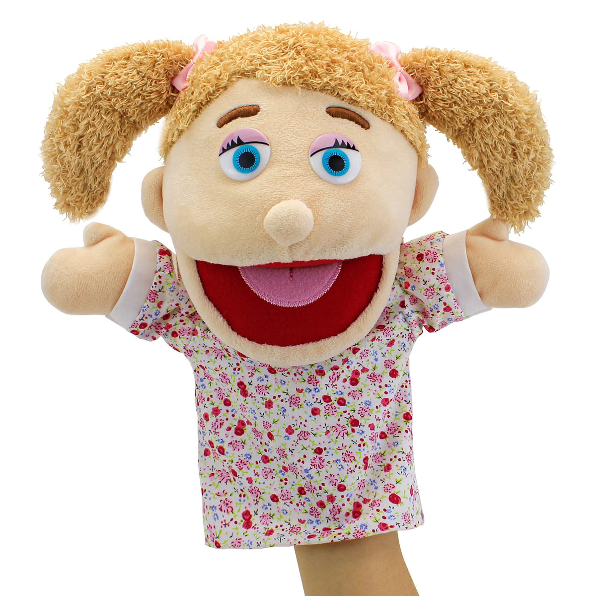 Family Hand Puppets,Puppets for Kids Role Paly Family Members 13.4 INCH Multi-Ethnic Puppets Plush Soft Hand Puppets Family Puppets Story Toys, Puppets for Girls Boys Finger Puppets Puppet Set Gifts