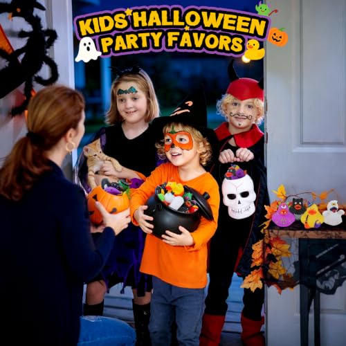 24 Halloween Rubber Ducks, Assorted Styles Party Favors Goodie Bag Fillers